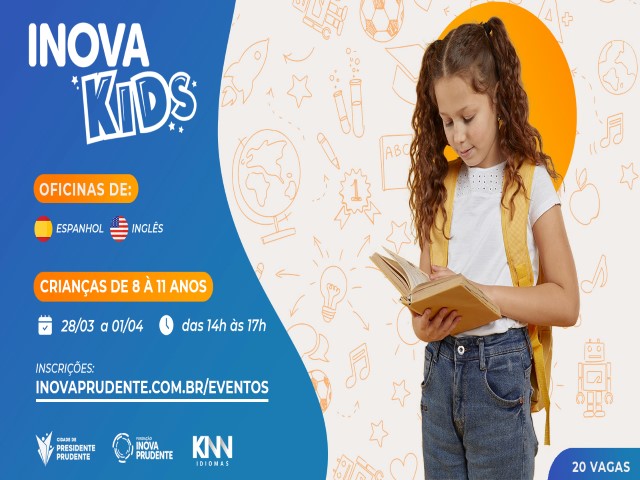 Nova programação do Inovakids oferecerá aulas de Inglês e Espanhol 