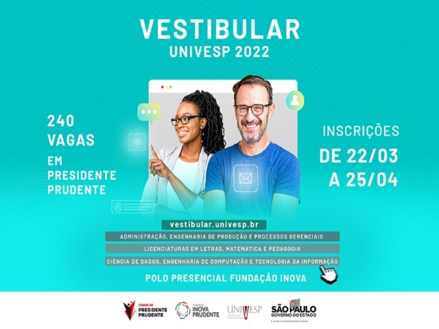 Localizada na Inova, Univesp abre inscrições para Vestibular 2022
