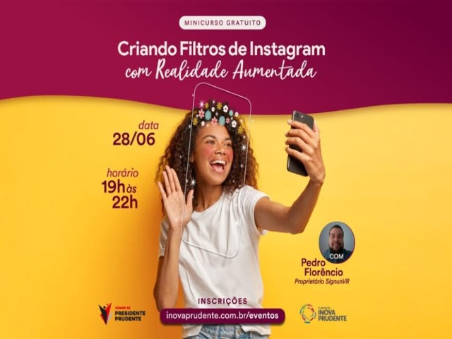Inova Prudente promove minicurso gratuito de filtros para Instagram