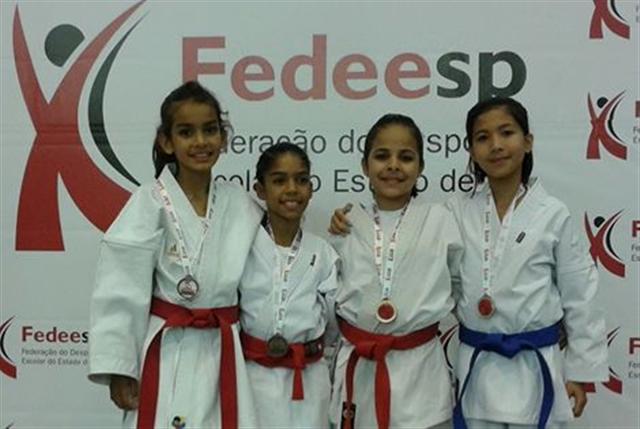 Karatecas da Semepp/Aquarela se destacam no Campeonato Paulista Escolar 
