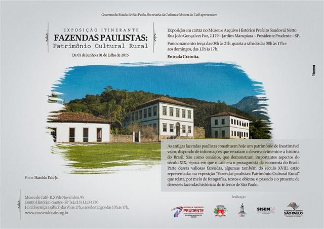 Tem início exposição itinerante no Museu que relembra fazendas do interior paulista
