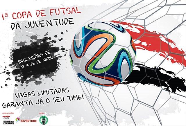 Primeira Copa de Futsal da Juventude recebe inscrições até dia 26 de abril