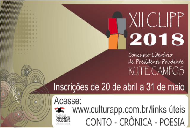 XII CLIPP – Concurso Literário de Presidente Prudente “Ruth Campos”