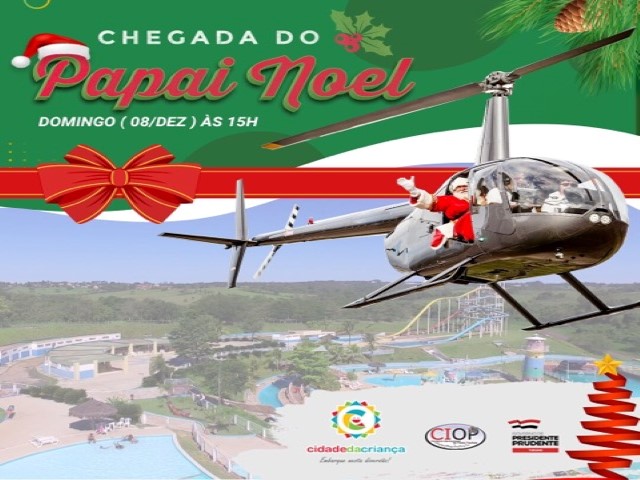 Parada festiva de Natal neste domingo terá chegada do Papai Noel à Cidade da Criança