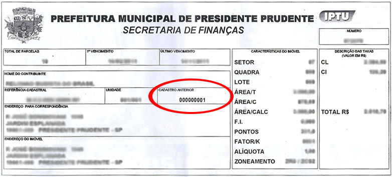 Exemplo de Carnê