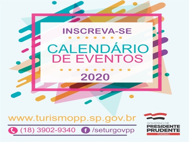 Secretaria de Turismo recebe inscrições de eventos que farão parte do Calendário 2020