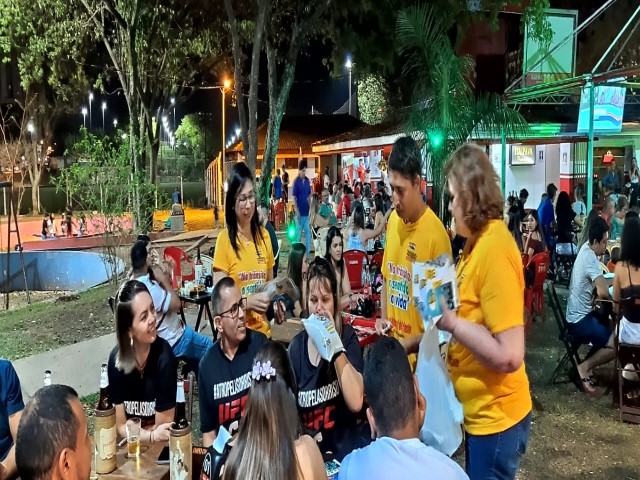 Semob realiza ação educativa em bares na região do Parque do Povo nesta sexta-feira 