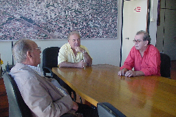 Ator Umberto Magnani visita  prefeito Agripino 