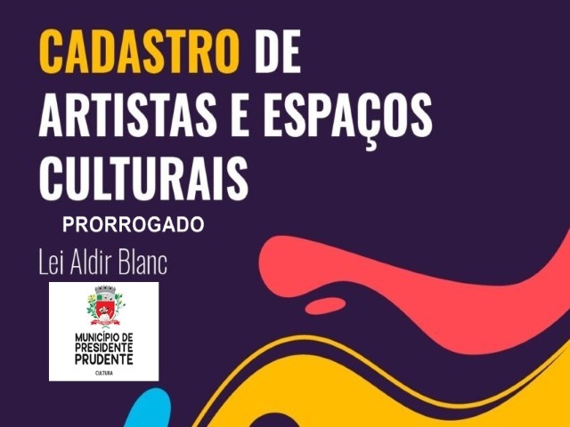 Inscrições para requerer recursos da Lei Aldir Blanc seguem até esta sexta-feira