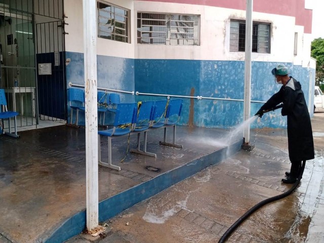 Unidades de saúde recebem higienização preventiva contra o coronavírus