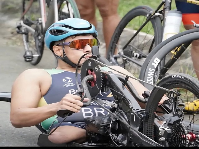 Atleta da APOP/SEMEPP Lucas Santana participa do Pan-Americano de Triatlo