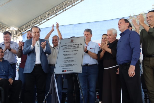 Rede de Reabilitação Lucy Montoro é inaugurada pelo Governador Tarcísio em Prudente
