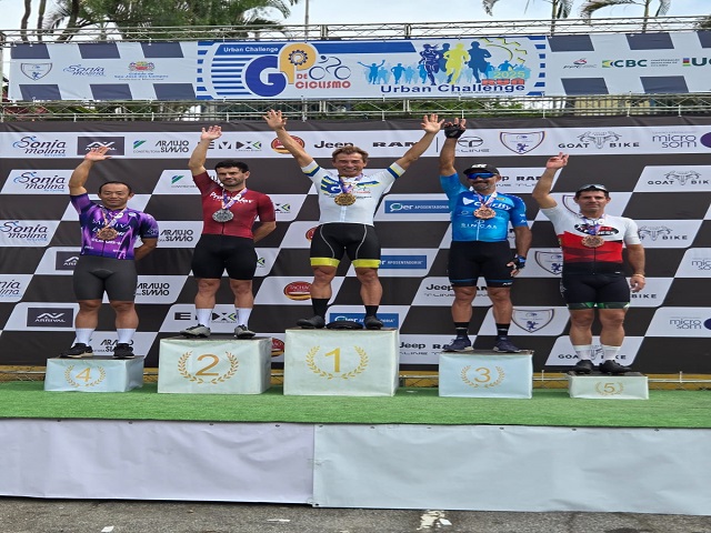 Ciclista Almir Lobo chega em 5ª lugar no GP Urban Chalense em São José dos Campos 