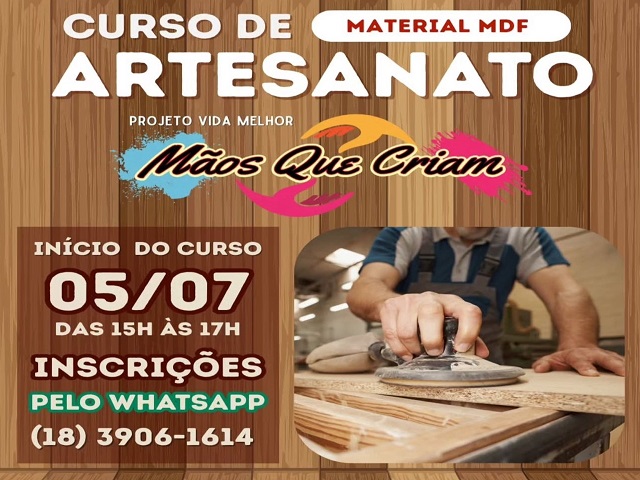 Coordenadoria da Juventude oferece curso de artesanato na Praça do Ana Jacinta