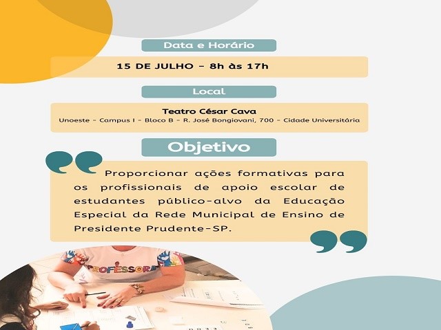 Seduc faz III Seminário para formar equipe de apoio a estudantes da educação especial