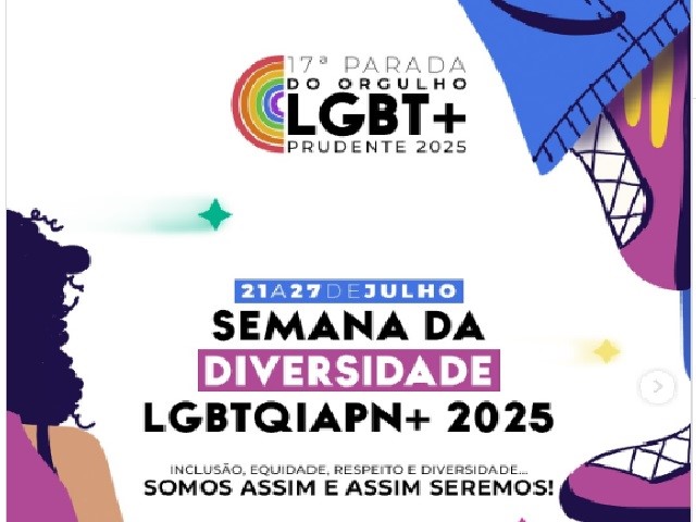 Prudente terá Semana da Diversidade com programação cultural e ações de conscientização