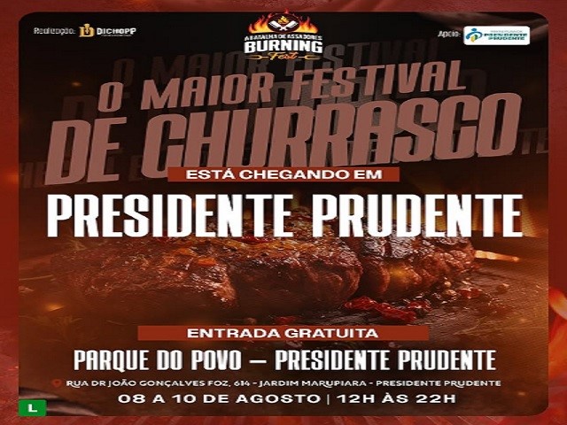 Parque do Povo recebe Burning Fest, de 08 a 10 de agosto, com apoio da Setur
