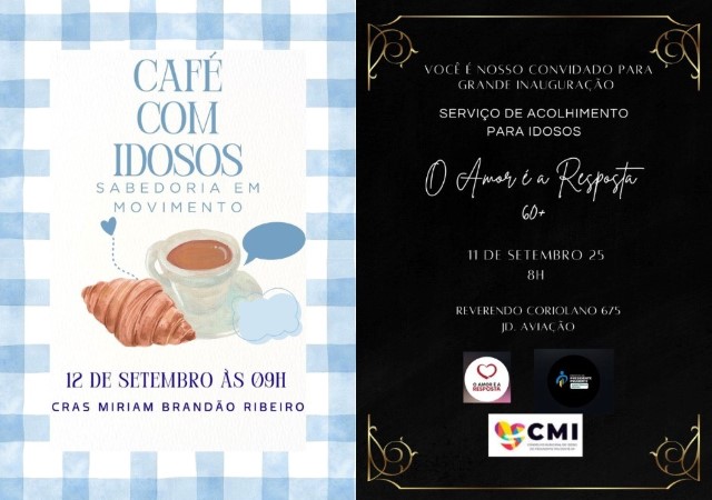 SAS e Coordenadoria do Idoso promovem café para 30 idosos no Cras Ana Jacinta 