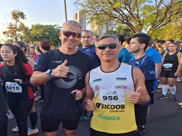 1ª edição da Corrida Prudente em Movimento conta com representes da Apop/Semepp 