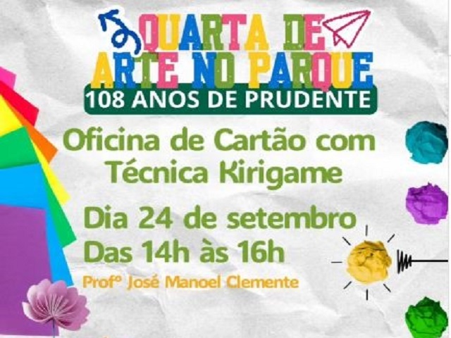 Fundo Social realiza oficina de Cartão com a técnica Kirigami nesta quarta-feira