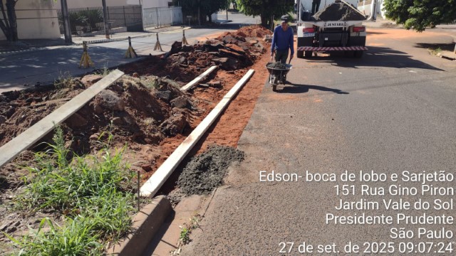 Secretaria de Obras executa reparos em Montalvão e galerias no Jardim Vale do Sol