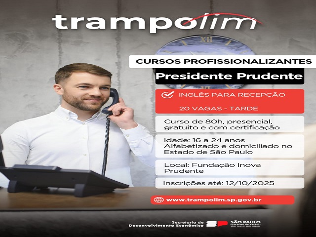 Curso gratuito de inglês básico está com inscrições pelo Qualifica SP