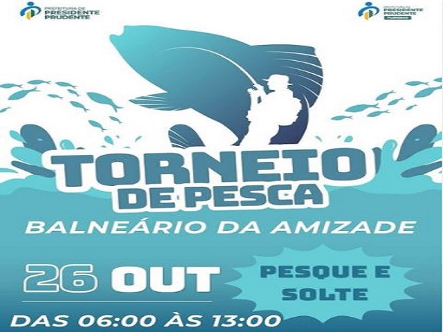 Setur abre inscrições para Torneio de Pesca Amadora no Balneário da Amizade dia 26/10