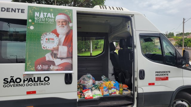 1º Drive Thru da Campanha Natal Sem Fome arrecada 1 tonelada de alimentos