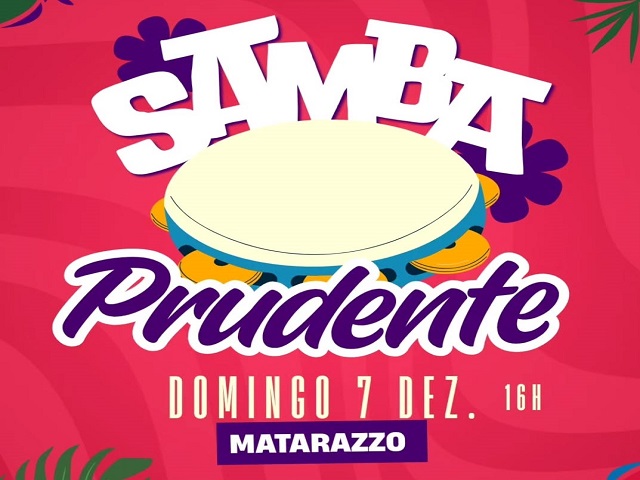 Secult apresenta atrações do Samba Prudente, que acontece neste domingo (7), no Matarazzo
