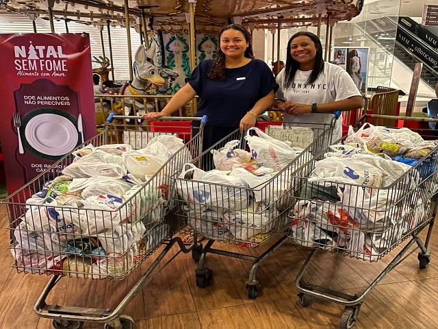 Fundo Social de Prudente recebe alimentos doados pelo Prudenshopping