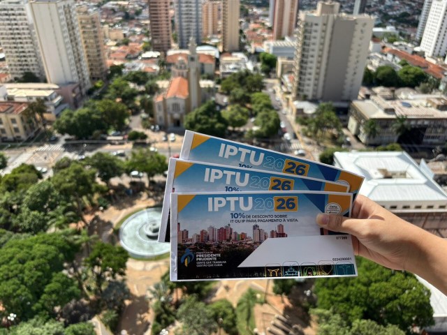Prefeitura de Prudente anuncia distribuição de 149.087 carnês do IPTU 2026