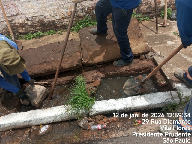 Prefeitura intensifica limpeza de bueiros e reforça ações preventivas no período de chuvas