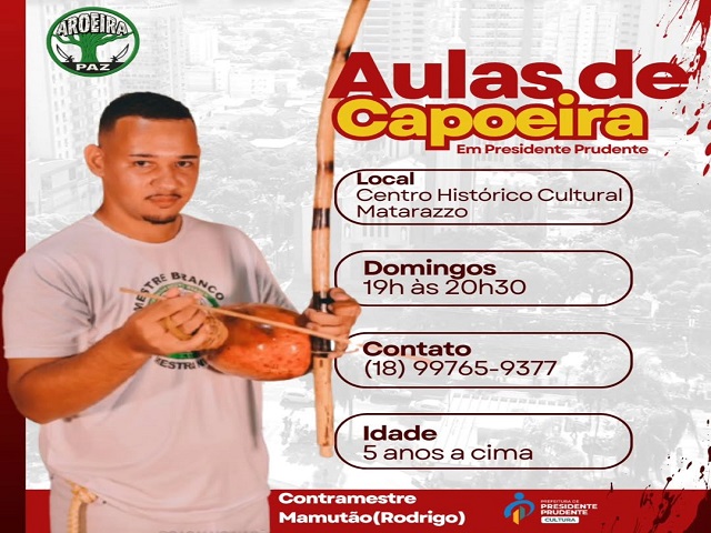 Matarazzo oferece aulas gratuitas de capoeira aos domingos 