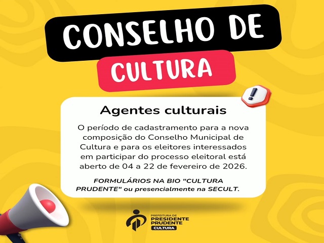 Secult divulga regulamento e datas do processo eleitoral do Conselho Municipal de Cultura