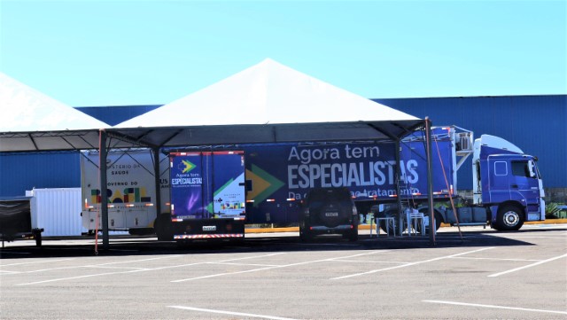 Carreta da Saúde chega a Prudente; início dos atendimentos dia 28 com agendamento prévio