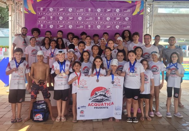 Equipe Acquática Prudente/Semepp conquista 72 medalhas em Torneio Regional de Natação