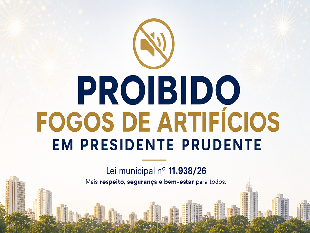 Prefeitura sanciona lei que proíbe fogos de artifício com estampido na cidade 