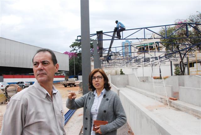 Canchas de bocha e malha no Uso Múltiplo começam a receber cobertura