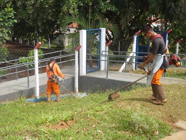 Prudenco promove conservação em Praça das Cerejeiras, Jardim Colina e nos Cras