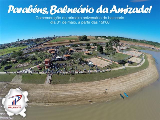 Balneário da Amizade completa um ano de inauguração neste domingo com programação especial