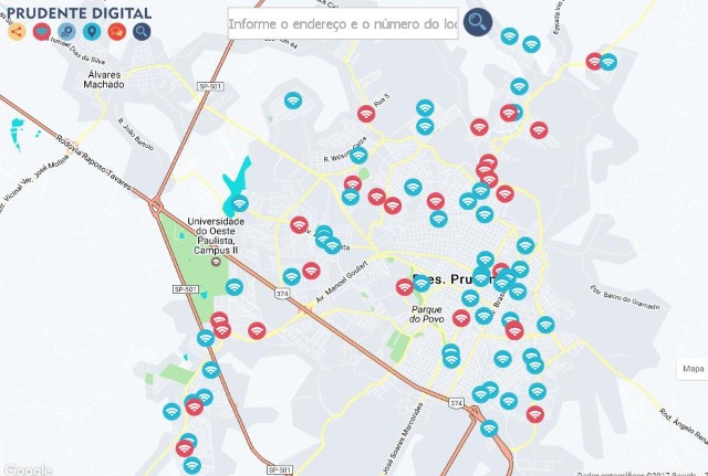Prefeitura amplia em 50% pontos de  wi-fi gratuito em Prudente