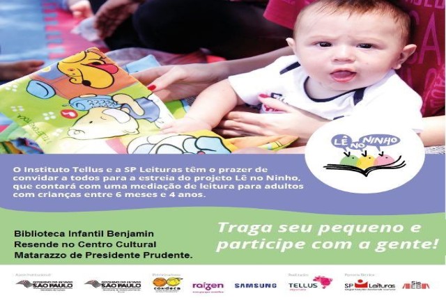 Biblioteca Infantil Benjamin Resende realiza projeto Lê no Ninho neste sábado 