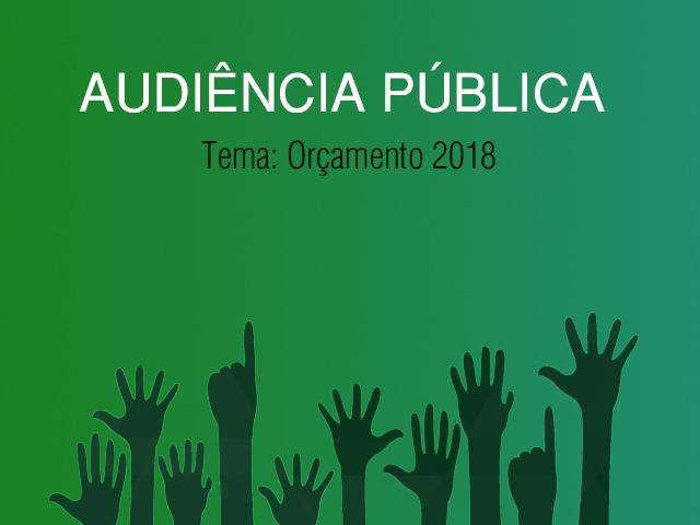 Prefeitura apresenta em audiência pública a proposta do orçamento para 2018