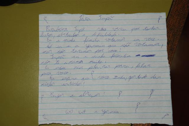 Crianças enviam carta para Prefeito Tupã