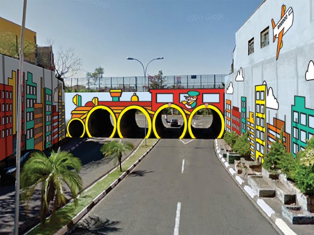 Importante acesso à zona leste, viaduto da Manoel Goulart receberá  intervenção artística 