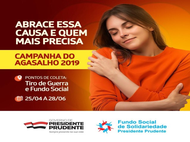Fundo Social lança Campanha do Agasalho 2019