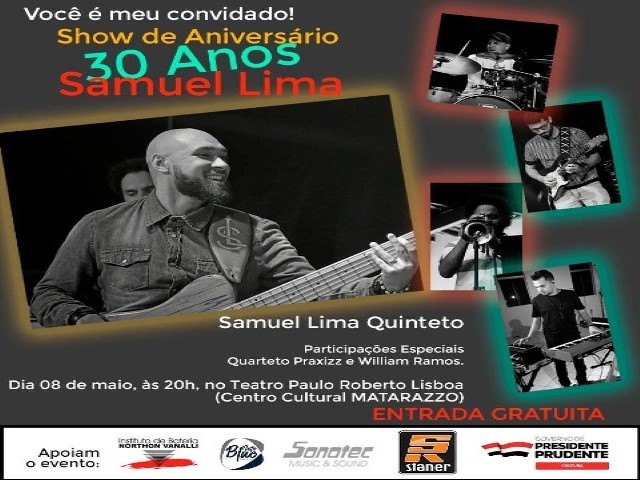 Samuel Lima comemora seu aniversário com muito jazz no Centro Cultural Matarazzo