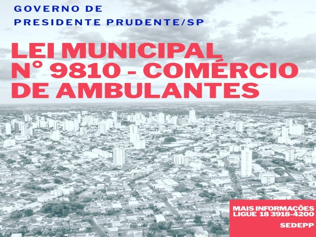 Comércio ambulante é permitido em Prudente com alvará de licença de funcionamento
