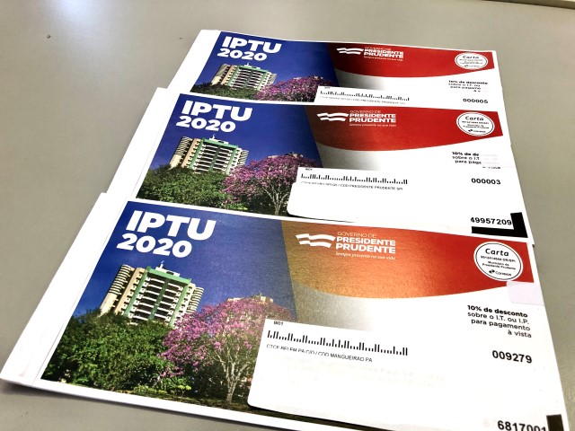 Prefeitura realiza entrega de 128.739 mil carnês de IPTU na primeira quinzena de janeiro