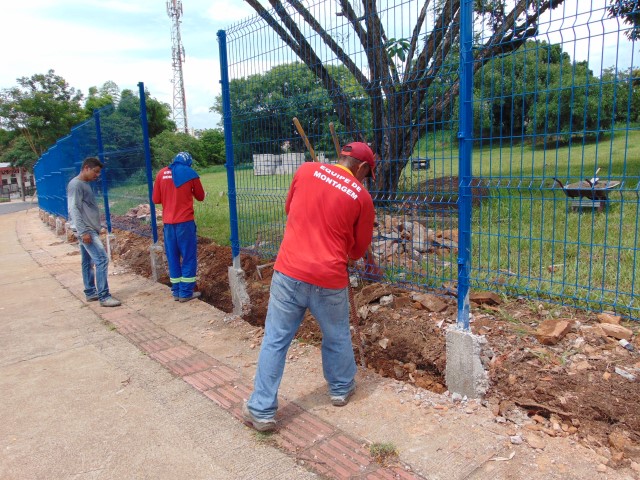 Centro Olímpico de Prudente recebe gradil de proteção